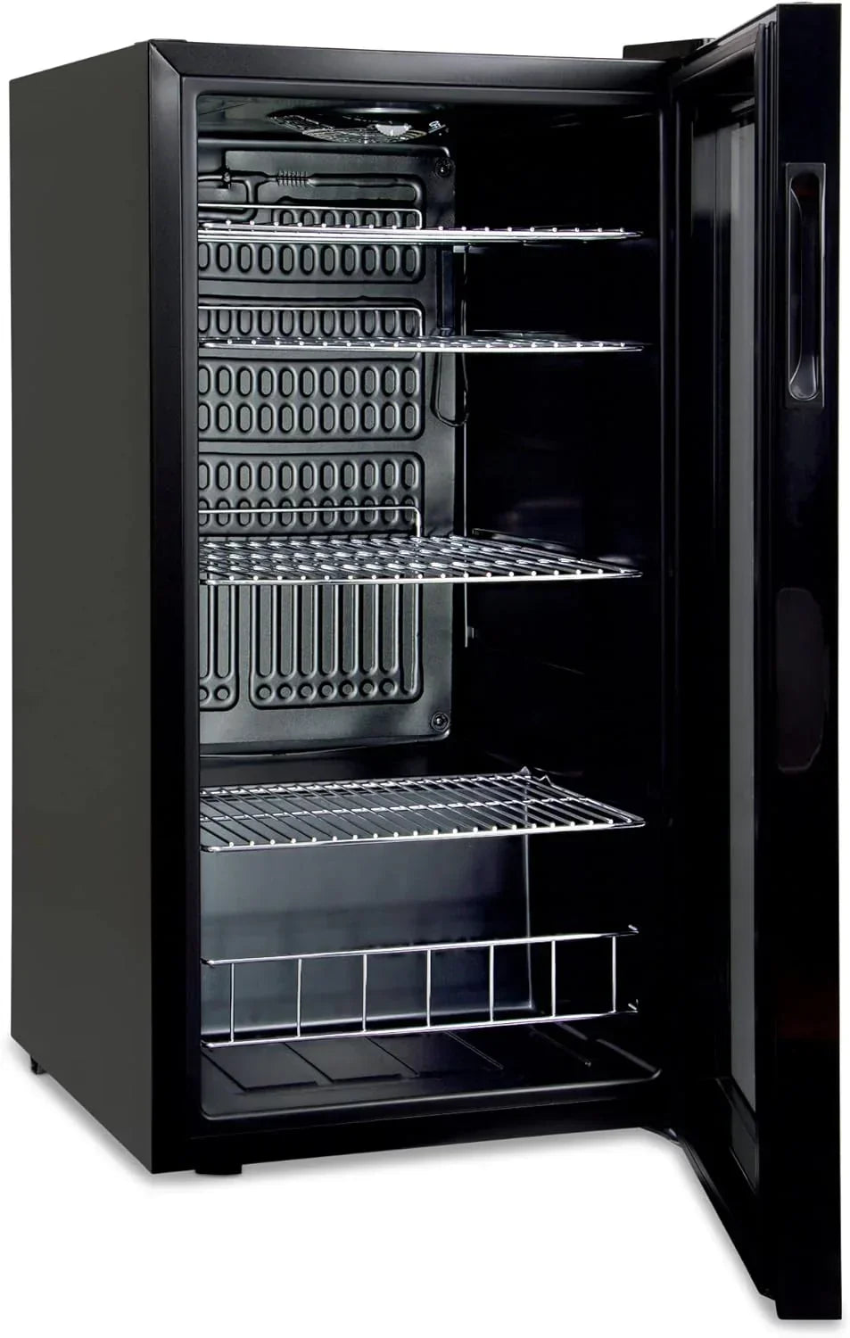 °CUBES Getränkekühlschrank 90L mit Glastür & 4 variablen Ablagen | Kompakter Flaschenkühlschrank. perfekt für zu Hause. Büro. Partys & Gastro |