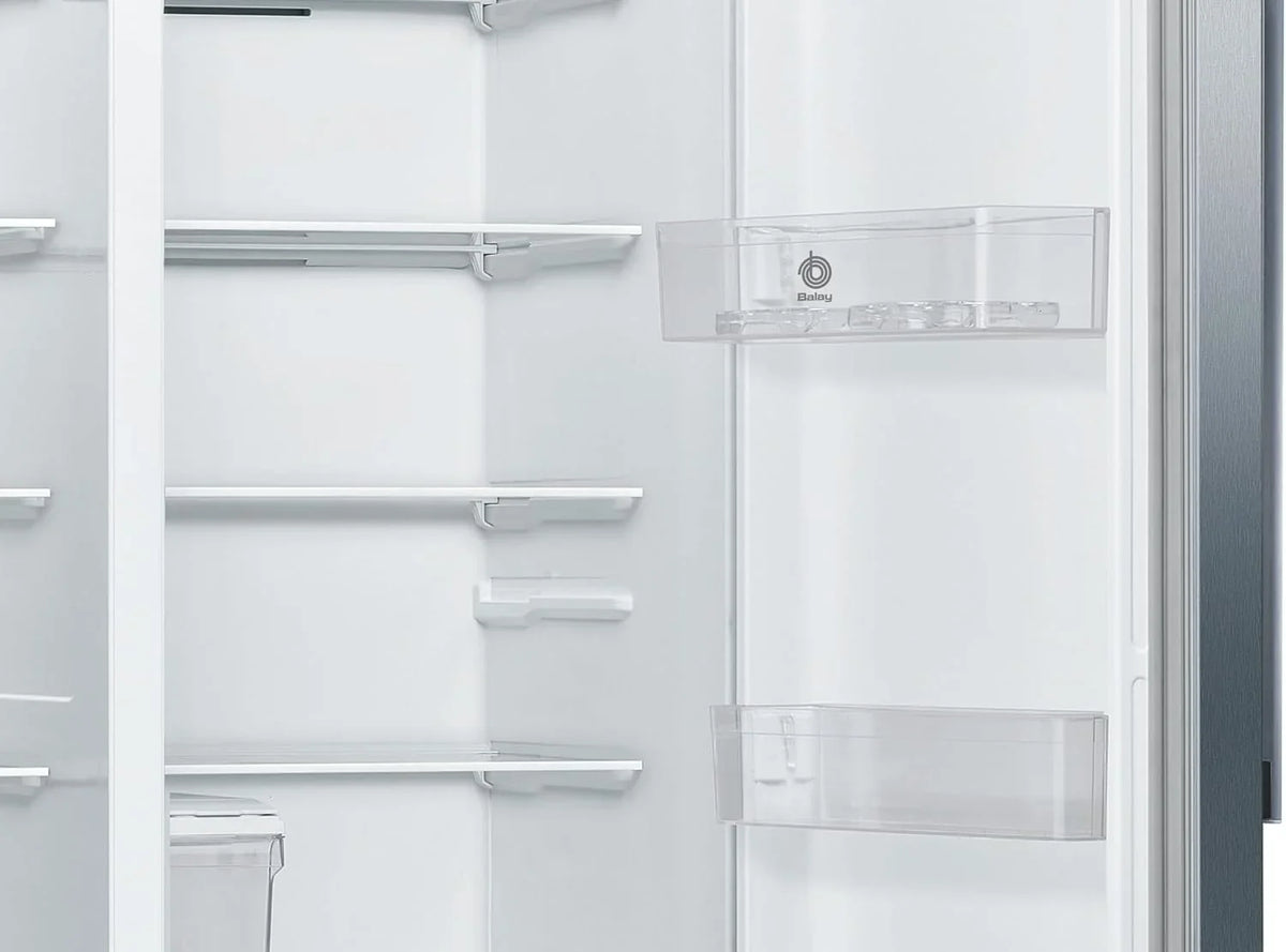 Balay - Frigorífico Americano XXL. NoFrost. Dispensador de Agua y Hielo. Cajones Fresh. Acero Inoxidable. 3FAE494XE