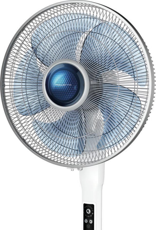 Rowenta VU5870 Standventilator Turbo Silence Extreme+ | Fernbedienung | 5 Geschwindigkeiten | Abschaltautomatik | Timer | Automatische Oszillation |