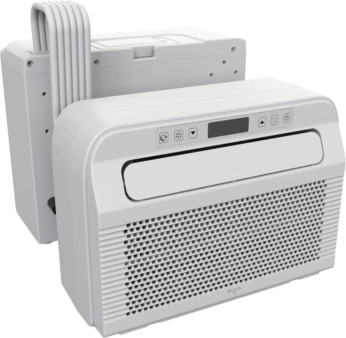 BE COOL BC5CSKL26 3in1 Mini Split Klimaanlage 5000 BTU mit WiFi. App-Steuerung. Kühlen. Lüften. Entfeuchten. 24h Timer. Schlafmodus. für Räume bis 12