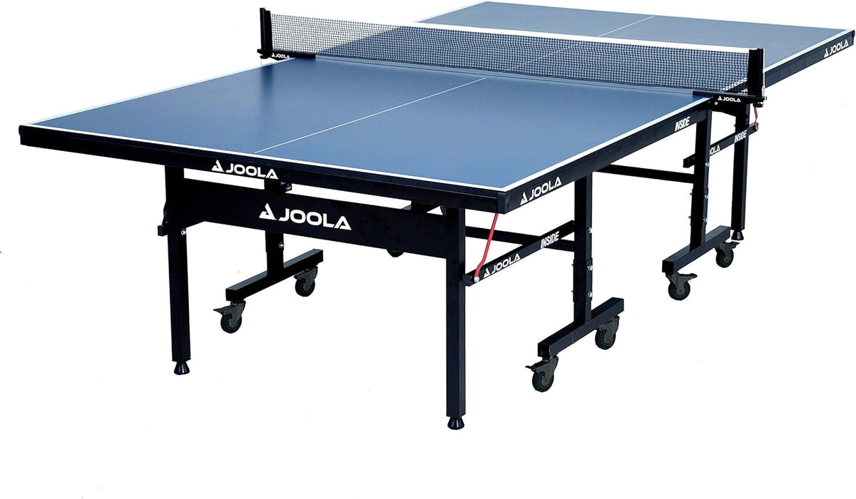 Professional-grade medium-density fiberboard indoor table tennis table. equipped with a quick-locking table tennis net and a stand set - assembled in 10 minutes easily - of high quality - foldable. with a single-player playing mode