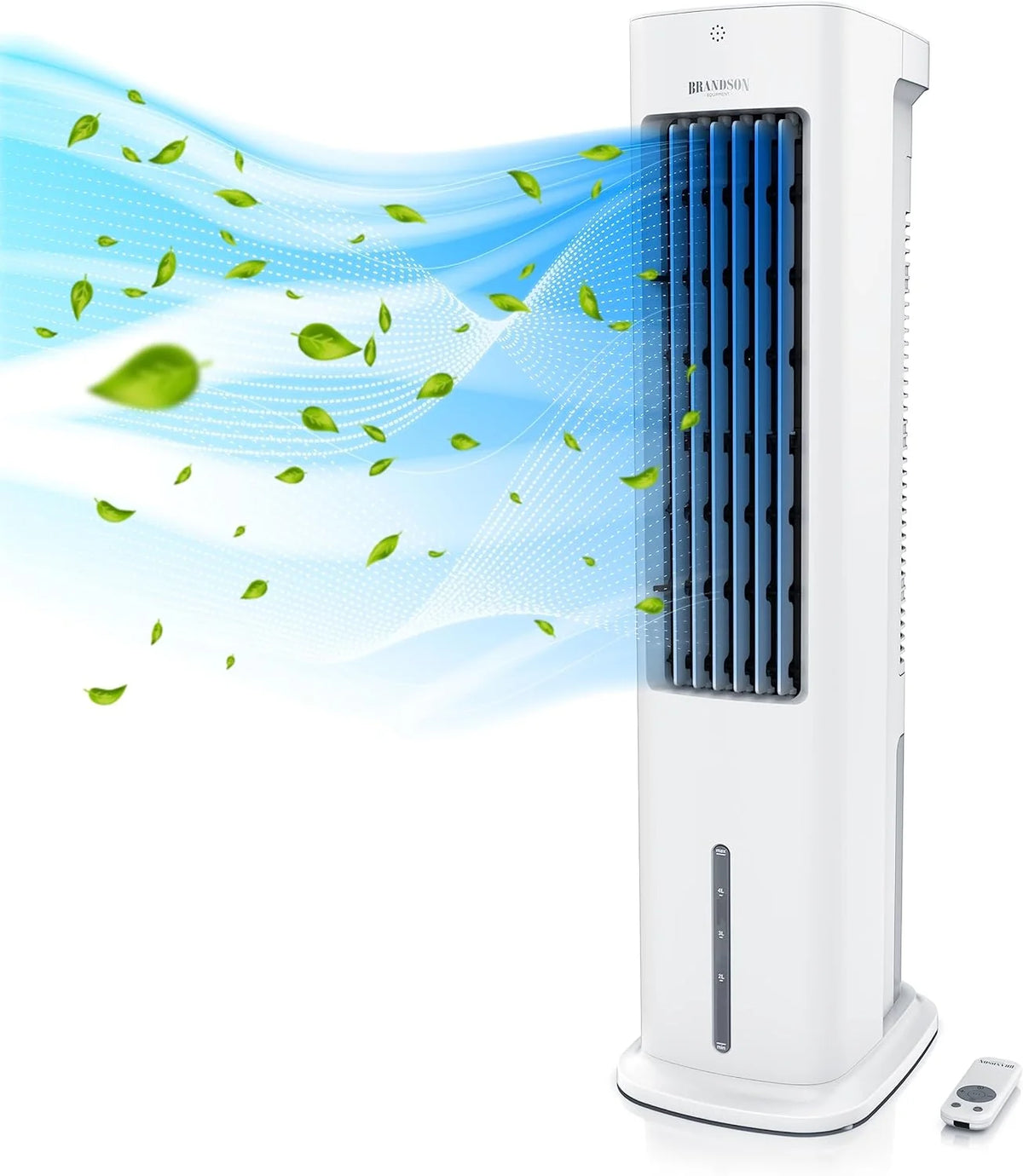 Brandson - Luftkühler mit Wasserkühlung 5 in 1 - Verdunstungskühler. Luftbefeuchter. Ventilator & Luftreiniger. mobile Klimaanlage ohne Abluftschlauch