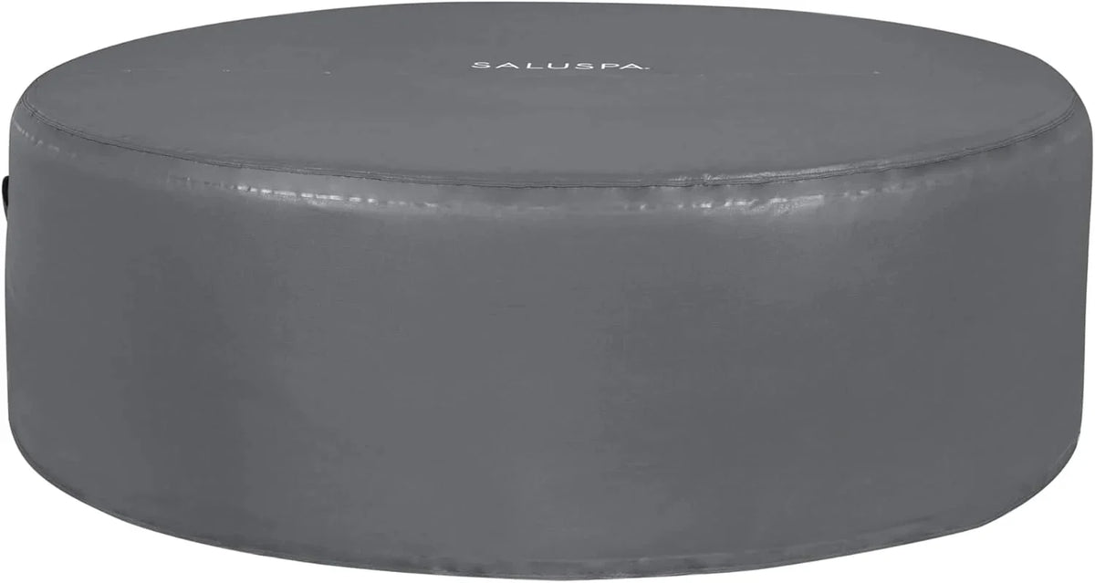 71 x 26-Inch Inflatable Hot Tub Spa for 2-4 Persons. Portable. with 2 Covers. Black