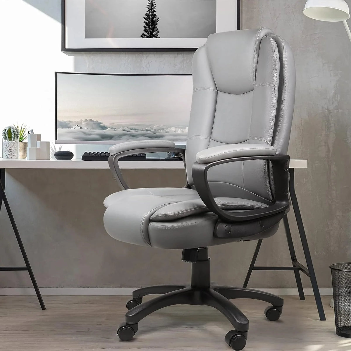 400 LBS Big and Tall Office Chair. Heavy Duty Ergonomic Computer Desk Chair for Home Office and Workspace