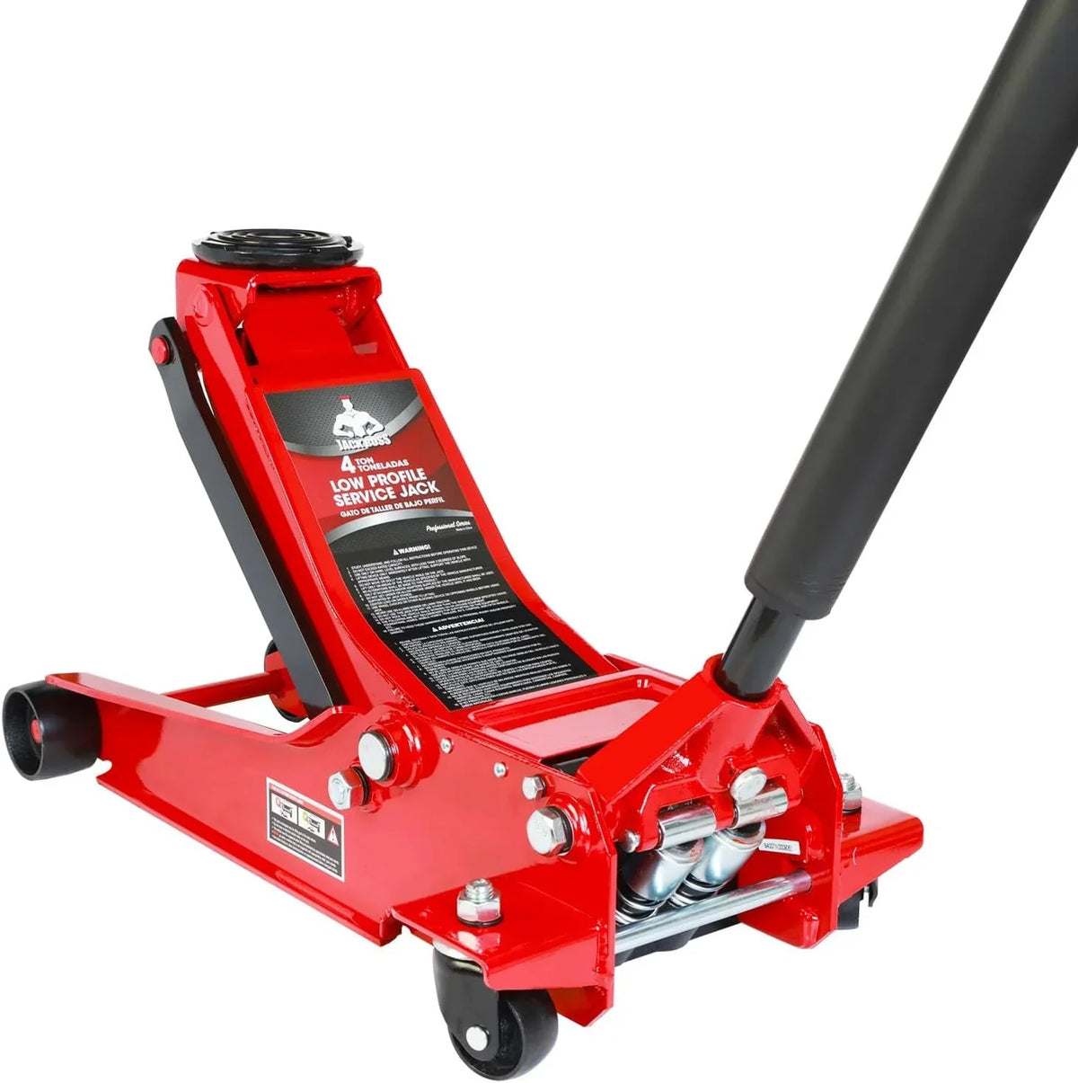 3 Ton Low Profile. Aluminum and Steel Racing Floor Jack with Dual Pistons Quick Lift Pump for Sport Utility Vehicle. Lifting Range 3-15/16 min to 18-