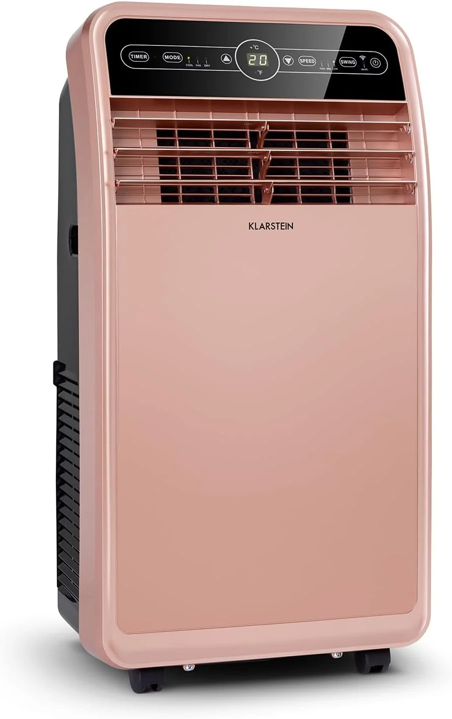 Klarstein Mobile Klimaanlage mit Abluftschlauch. 4-in-1 Klimagerät mit Ventilator. Luftentfeuchter & Nachtmodus. Kleine & Portable Klimaanlage für