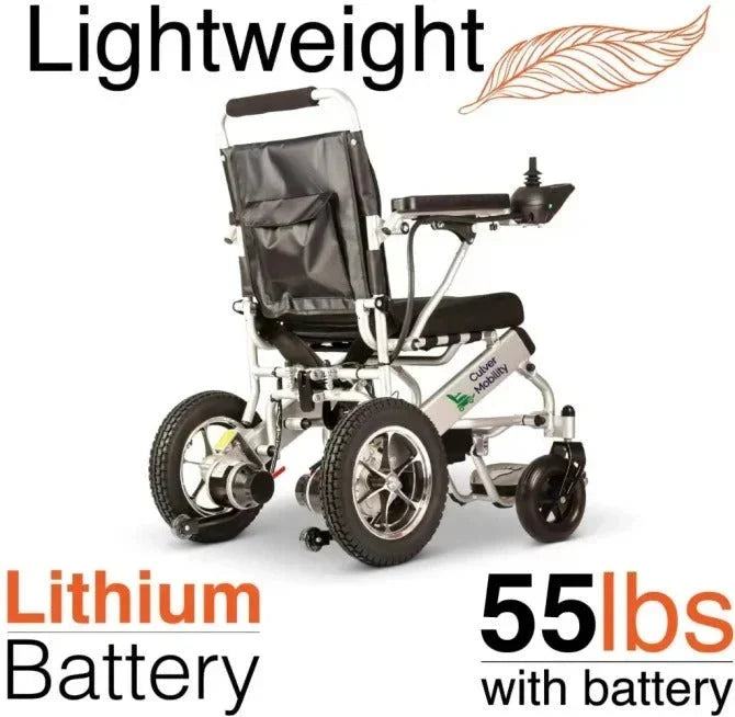 2025 Silla de ruedas eléctrica Culver Mobility. Scooter eléctrico motorizado. plegable y ligera. aprobada por la FDA. para viajes en avión (Regalo de
