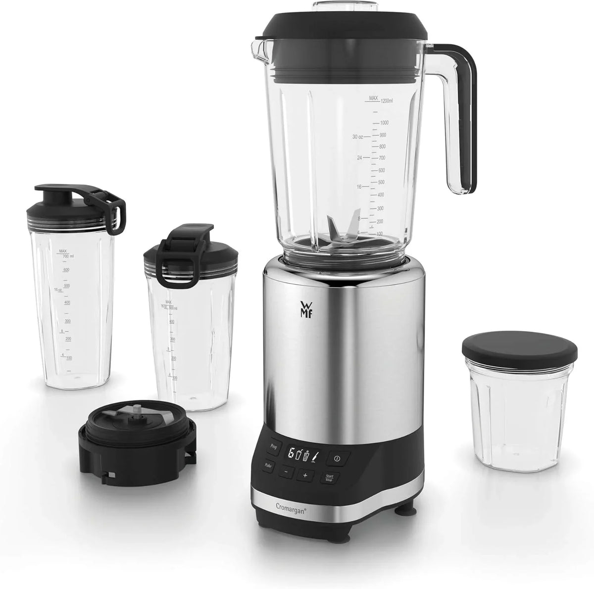 WMF Kult Pro Multifunktionsmixer Hochleistungsmixer. 30.000 U/min. Smoothie Maker. Standmixer. Ice-Crush Funktion. 4 Mixbehlter inkl. ToGo-Verschluss