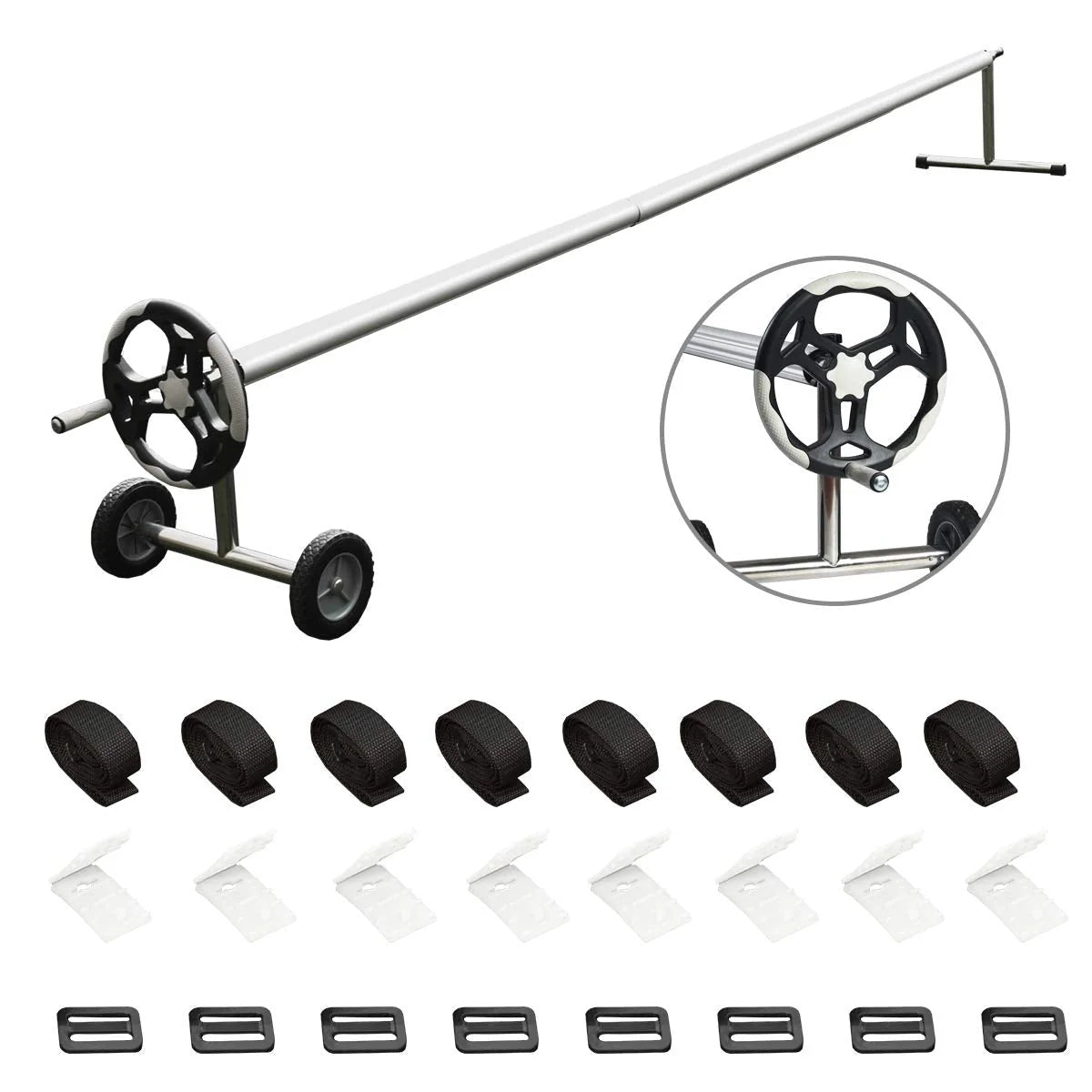 18FT Aluminum Pool Solar Cover Reel – Complete Reel Set