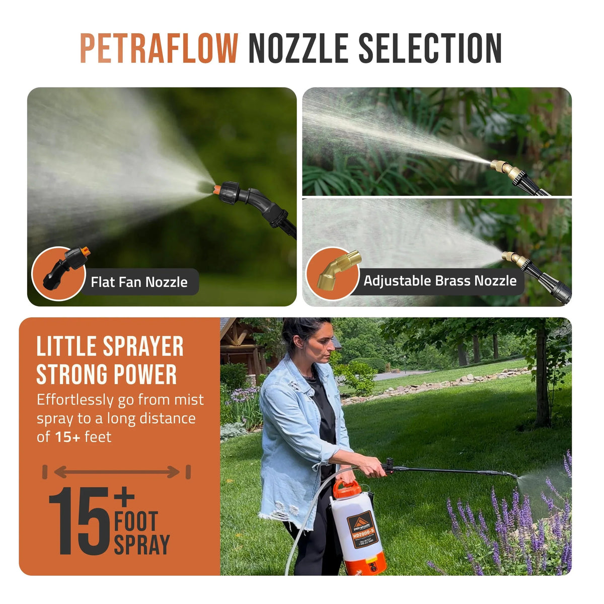 2 Gallon Battery Powered Sprayer. Rechargeable Cordless Electric Pump Sprayer for Garden. Lawn and Outdoor Use