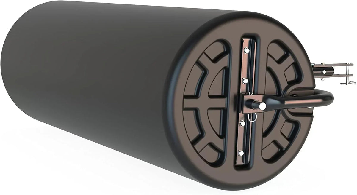 18 x 48 Tow Behind Poly Lawn Roller 550 lbs Weight with Water. Poly Drum and Steel Frame. with Plug. Designed for Lawn and Garden Tractors