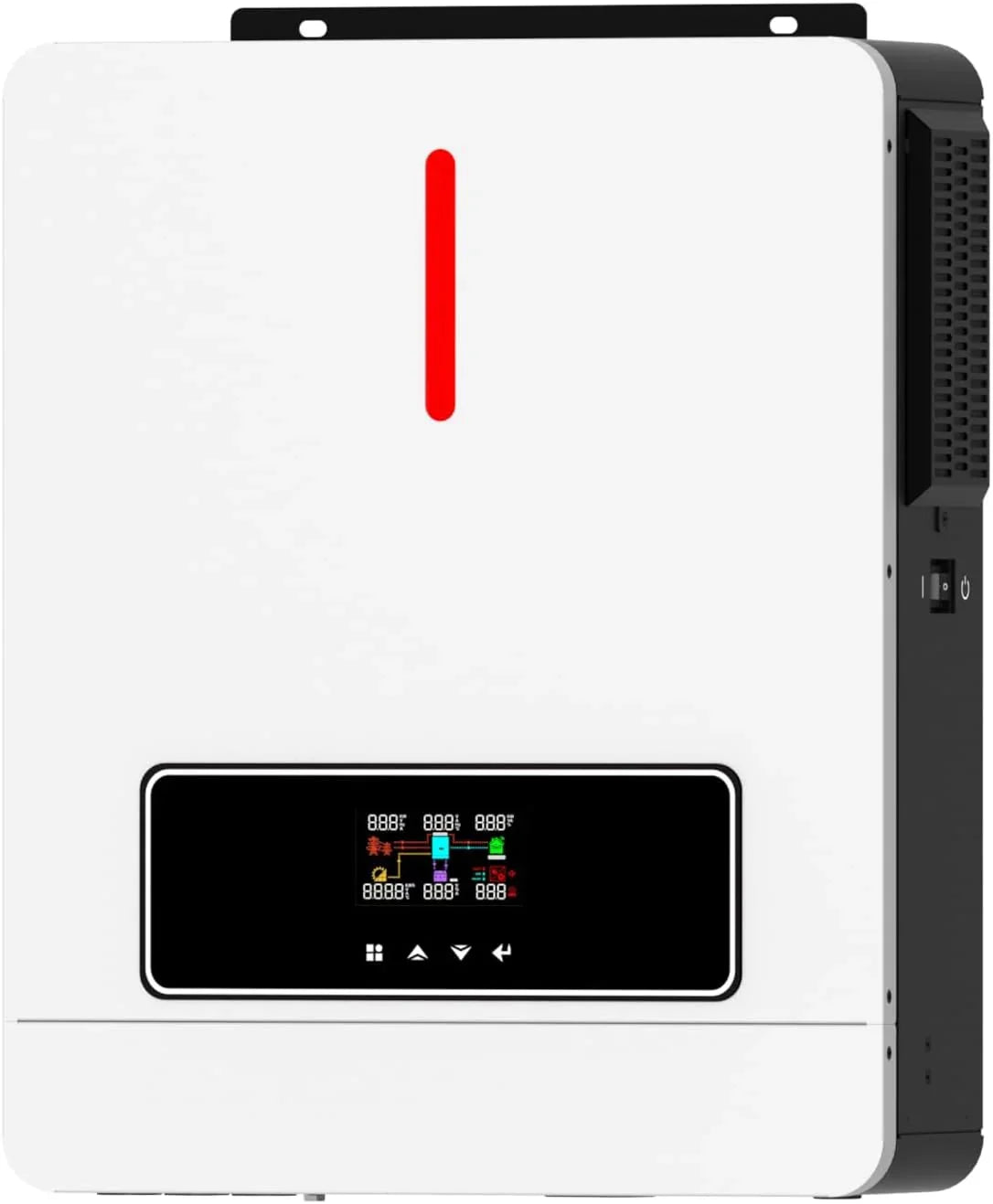 3600W Hybrid Pure Sine Wave Power Inverter with 120A MPPT Solar Charger .dc 24V to ac 110v 60HZ Solar Converter for Home.Car &Cabin