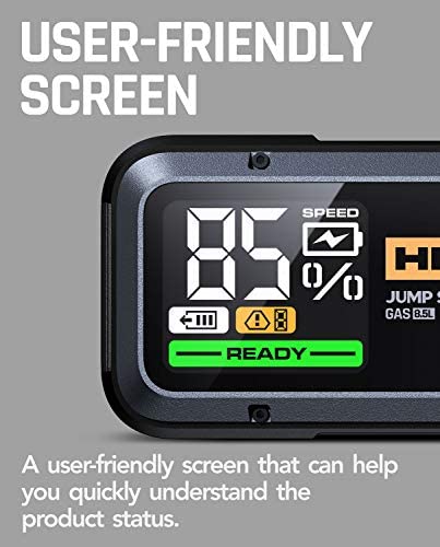 2.000A 20.000mAh Car Jump Starter for Up to 8.5L Gas and 6L Diesel Engines