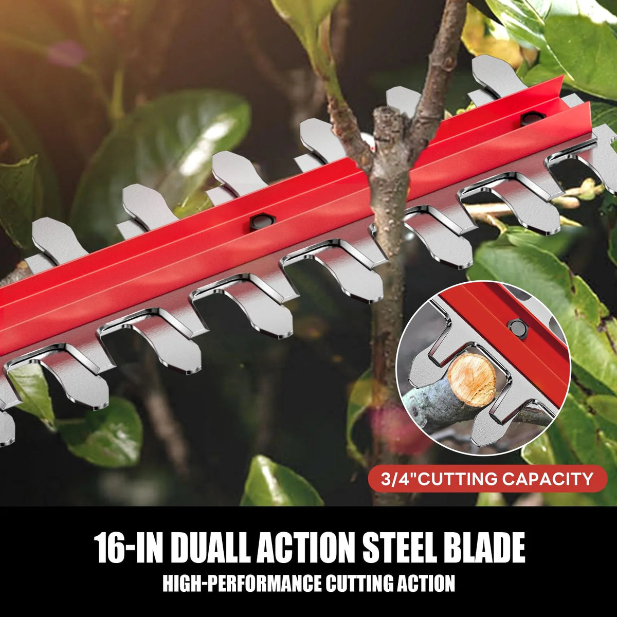 20V MAX Cordless Pole Hedge Trimmer. 2 x 2.0Ah Batteries and Charger Included