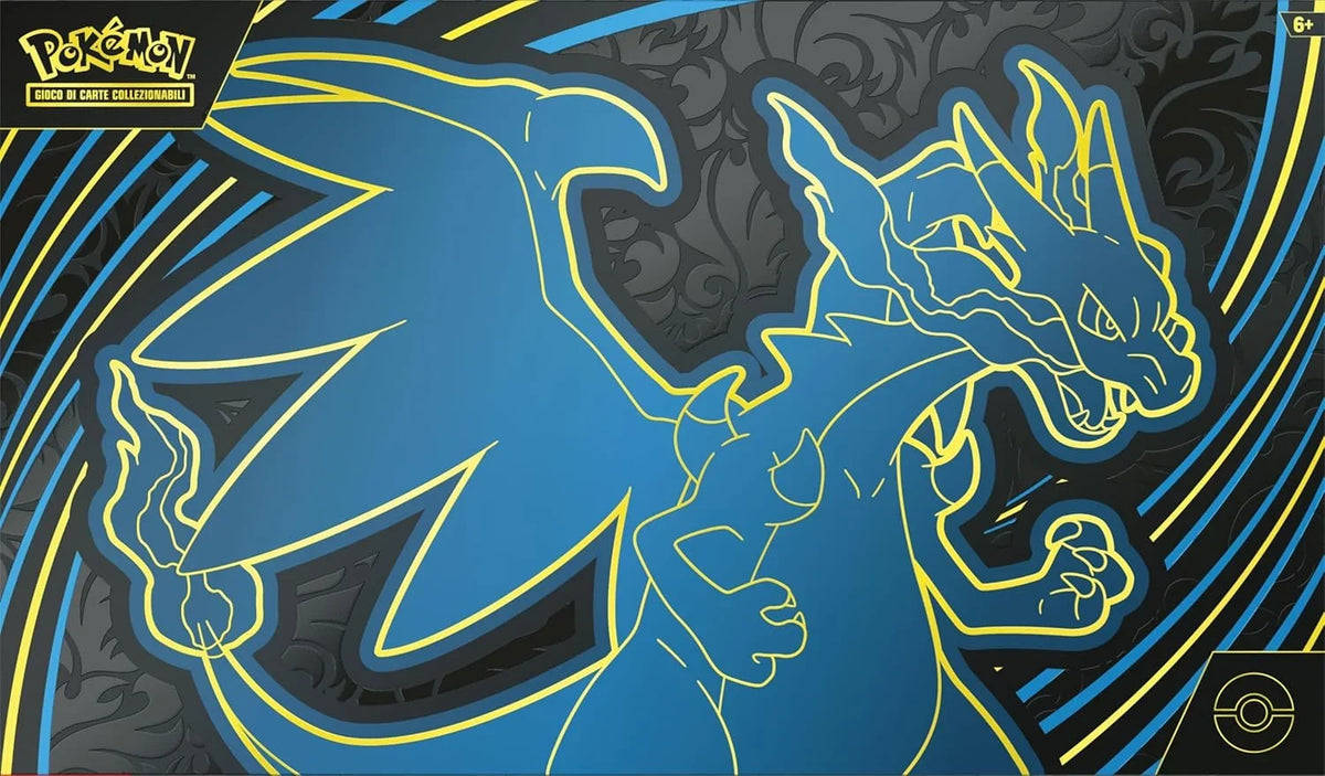 Pokémon: Colección Ultra Premium Mega Charizard X-ex del JCC Pokémon (Dos Cartas promocionales holográficas. 18 Sobres de expansión y Accesorios