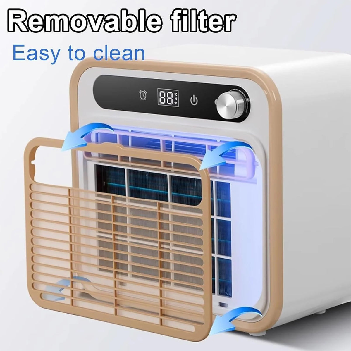 Tragbare Mini-Klimaanlage. Split-Kühlsystem. 5000 BTU. leise Kühlung. keine Fensterabdichtung erforderlich. Touch-Bedienung & Fernbedienung. Timer-