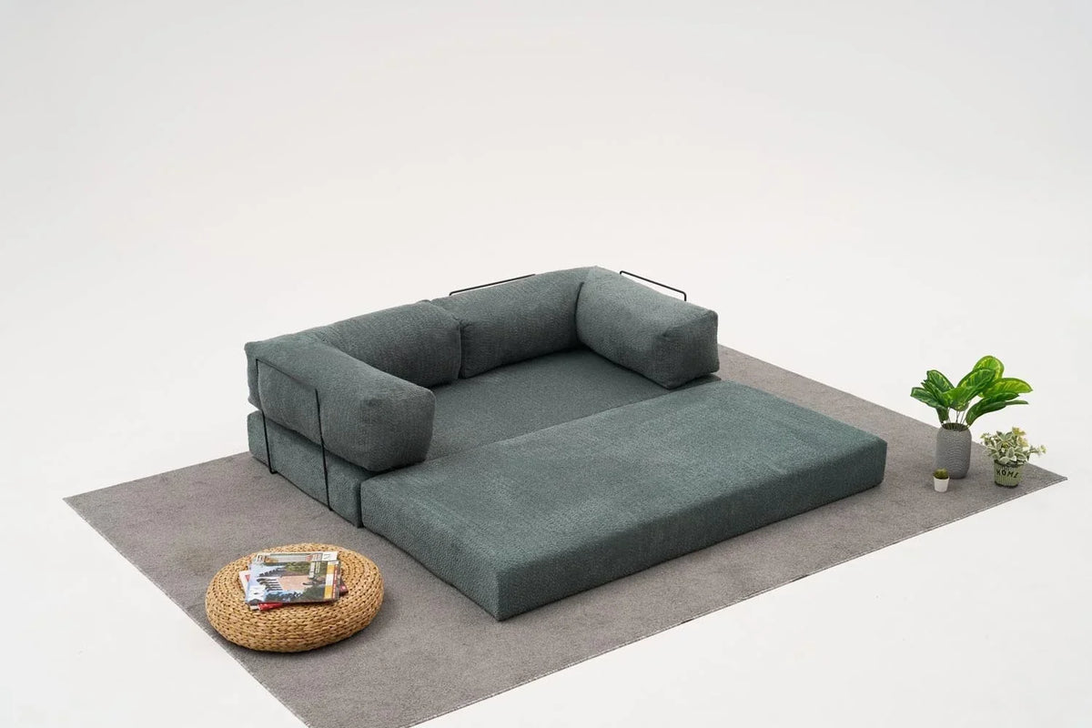 Comfort 3er Sofa - Grün