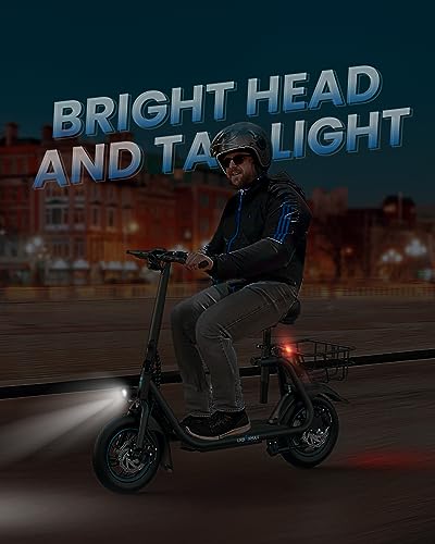 450W Electric Scooter with Seat. 22-Mile Range