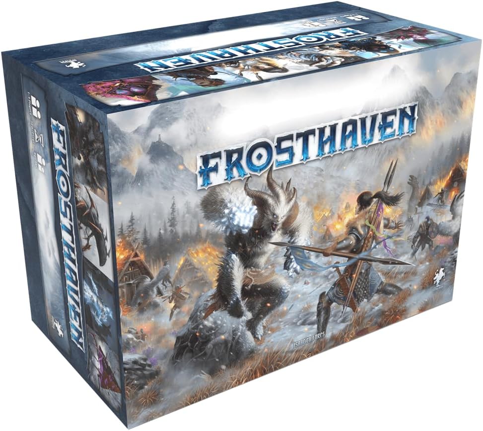 Cephalofair Games Frosthaven. Juego de Mesa cooperativo. de campaña ambientado en un Universo Helado. Desde 14 años. 1-4 Jugadores. 30 Minutos de