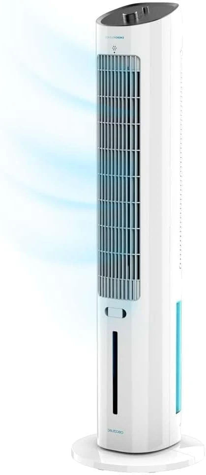 Cecotec Climatizador Evaporativo EnergySilence 2000 SkyCool. 60W. Depósito de 3L. Compatible con Aceites esenciales. 3 Velocidades. Oscilación de 50o.