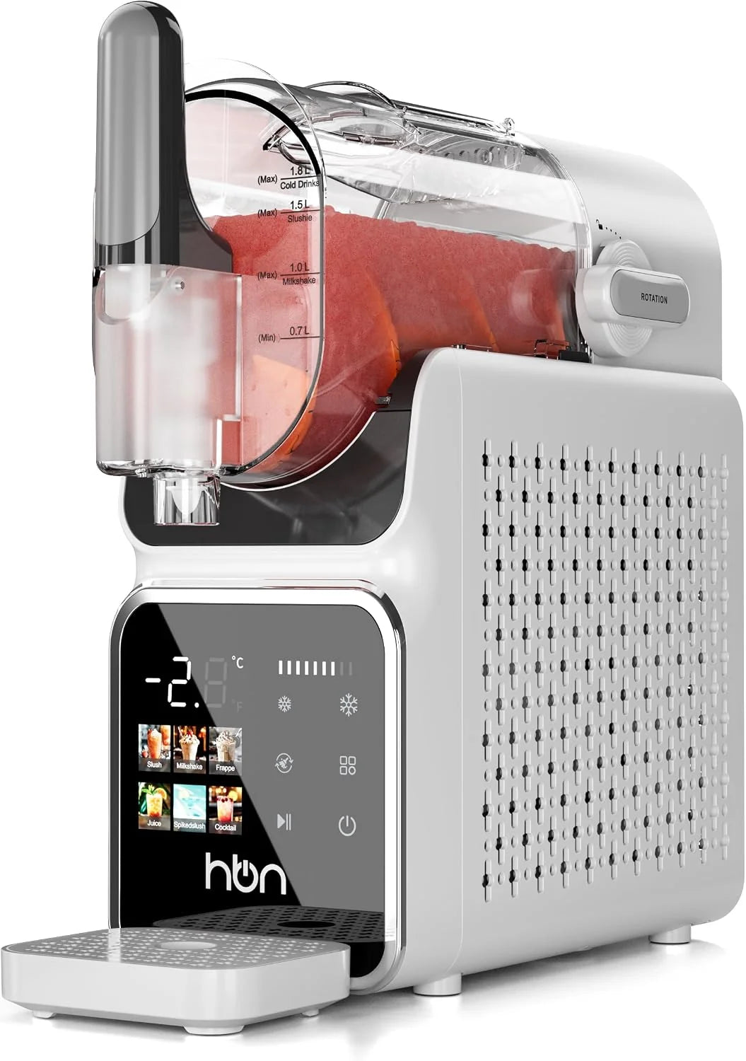 HBN Slush Maschine 2L Softeismaschine für Zuhause mit Selbstreinigende. kein Eis nötig. 6 Programme für Slushies. Cocktails. Margaritas. Frappés &