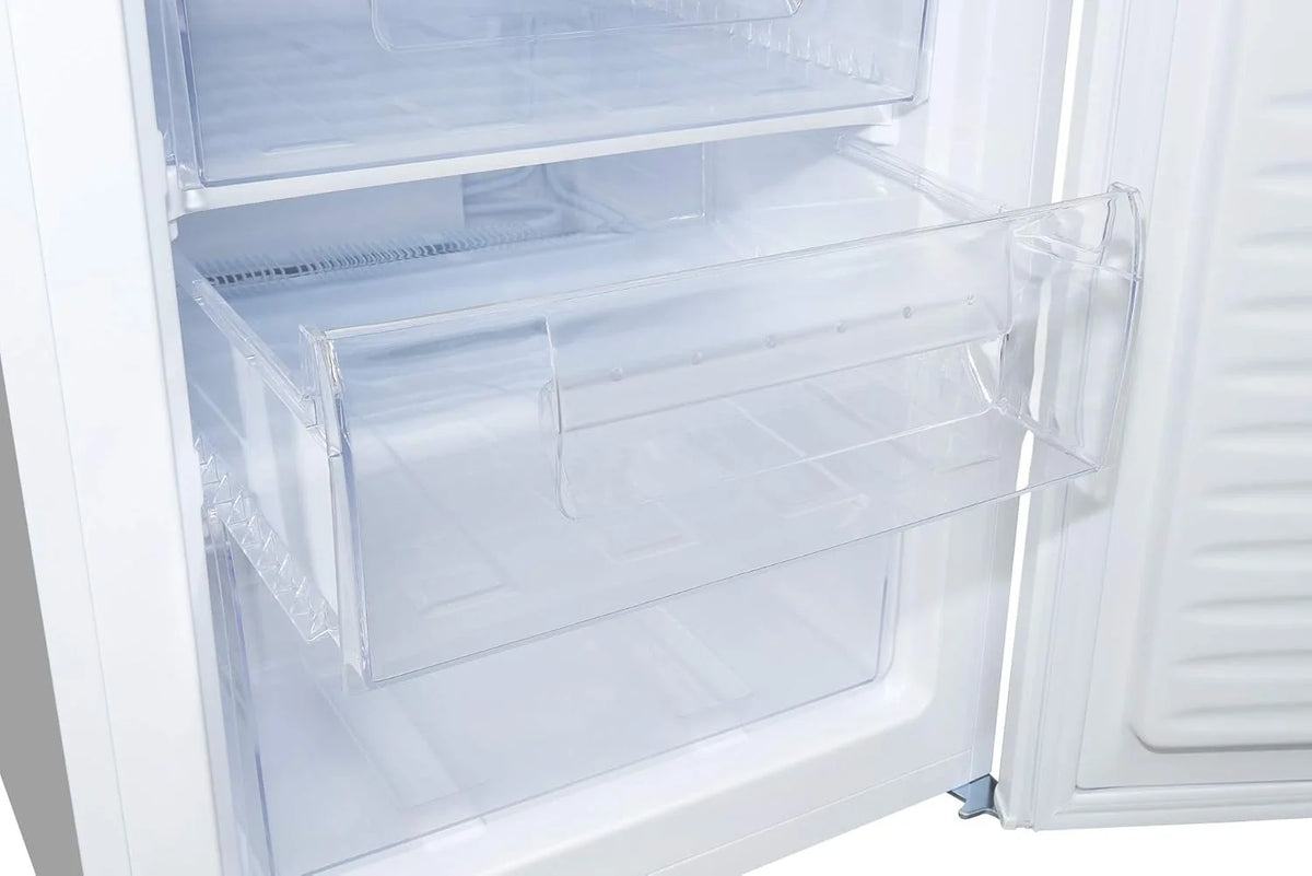 Exquisit Congelador Table Top 91L. Color Blanco. Clase E. Congelador 4 Estrellas. 4 Cajones Transparentes. Puerta Reversible. Control de Temperatura.