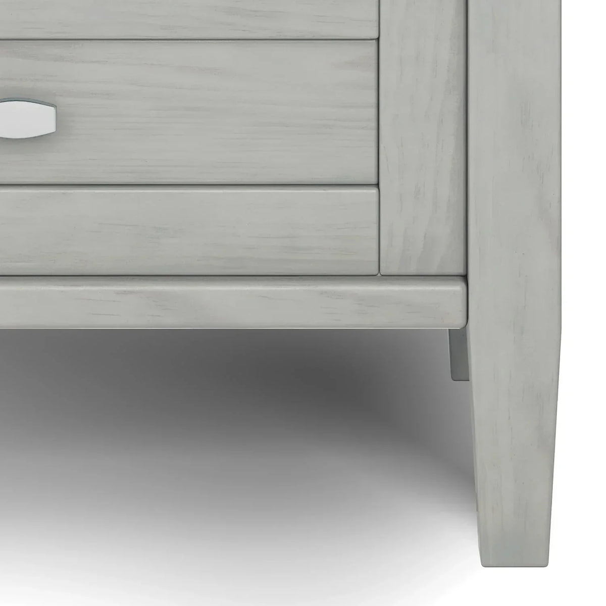 20 Inch Wide Solid Wood Rectangle End Table. Transitional Side Table