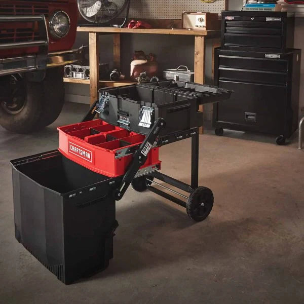 22 Rolling Tool Box – 1-Drawer Lockable Metal Chest with Wheels