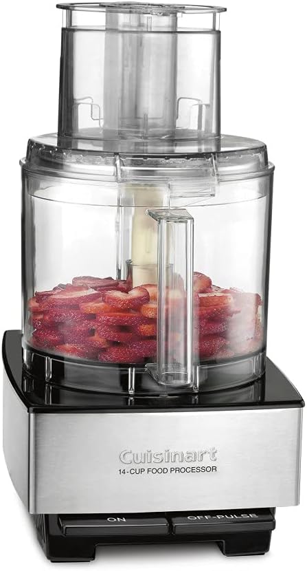 14-Cup Food Processor. Stainless Steel Vegetable Chopper for Mincing. Chopping. Slicing and Food Preparation