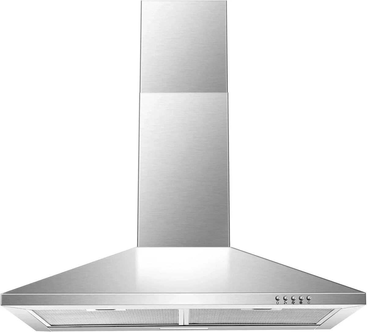30 Inch Wall Mount Stainless Steel Range Hood. Modern Kitchen Exhaust Vent Hood with LED Light