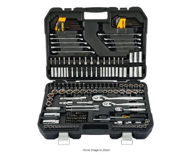 200-Piece Mechanics Tool Set. 1/4. 3/8 and 1/2-Inch Drive. Polished Chrome