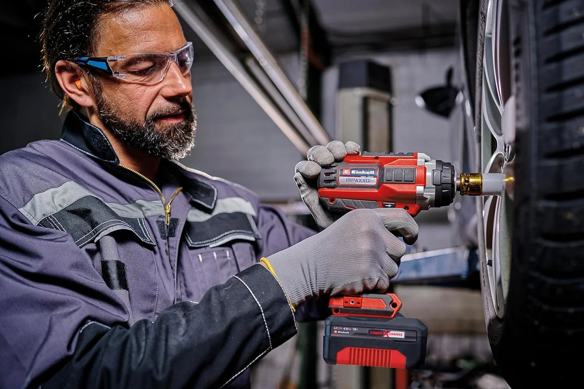 Einhell Professional Akku-Schlagschrauber IMPAXXO 18/450 (1x4.0Ah) Power X-Change (18 V. 450 Nm. Brushless. Außenvierkant-Aufnahme. inkl. 4 Ah Akku.