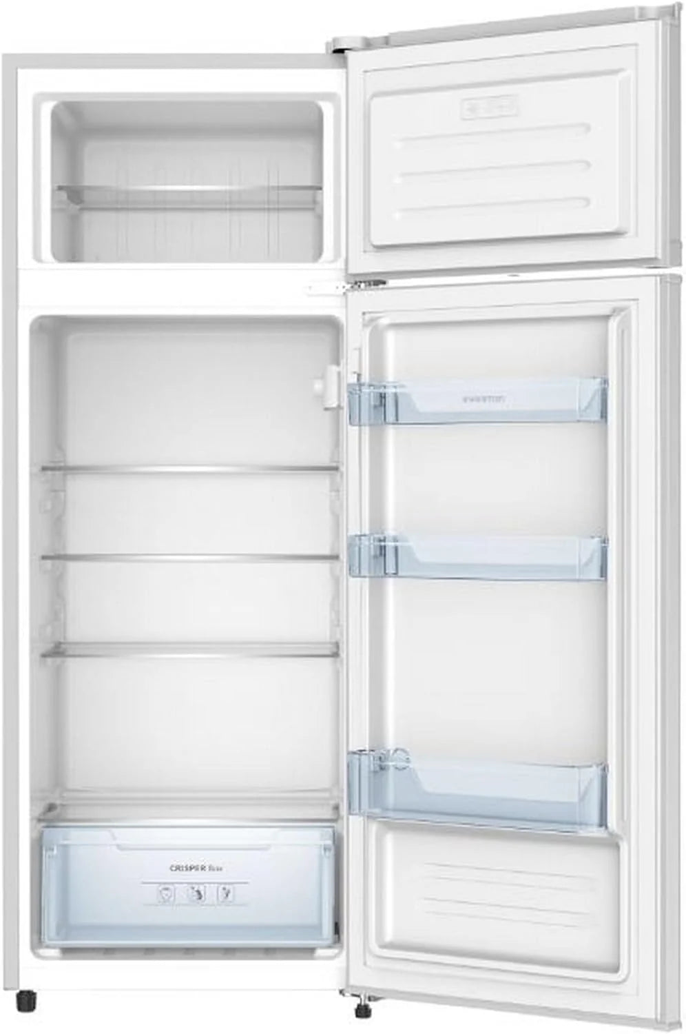 INFINITON Frigorifico Dos Puertas FG-A145B. 200 Litros. 143 cm de Altura. Defrost. LED Interior. E. Diseño con Tirador Integrado. Ancho 55 cm.