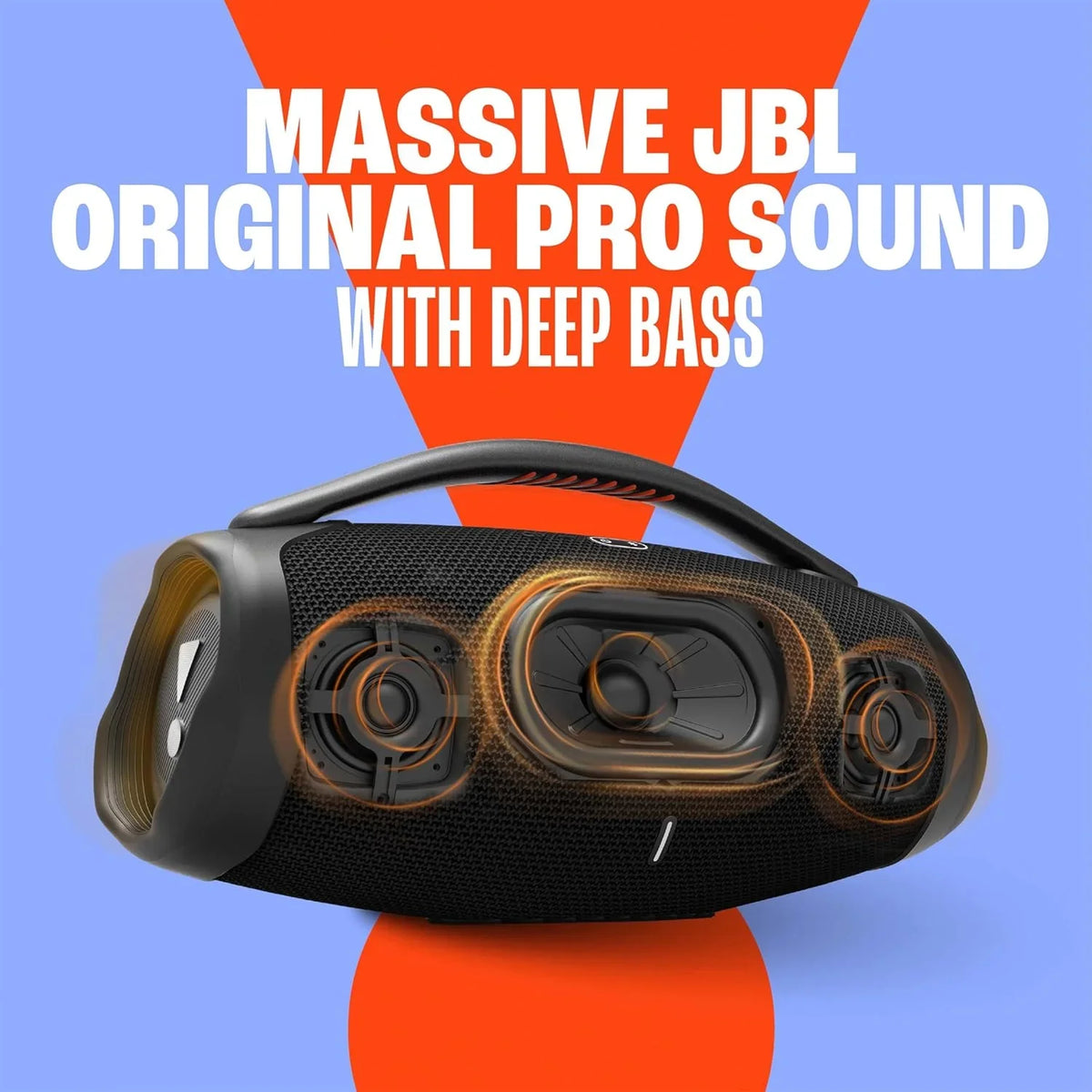 JBL Boombox 3 Wifi – Kabelloser Lautsprecher mit Bluetooth und Wifi – Kompatibel mit der JBL One App – 24 Stunden Wiedergabezeit – Wasser- und