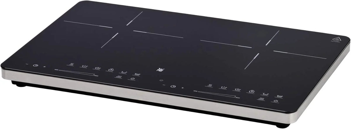 WMF Kult X Doppel- Induktionskochfeld 2 Platten. Kochplatte bis 28 cm. 2 Kochzonen. 8 Stufen. Topferkennung.Touch-Display. Glaskeramik. Timer-Funktion