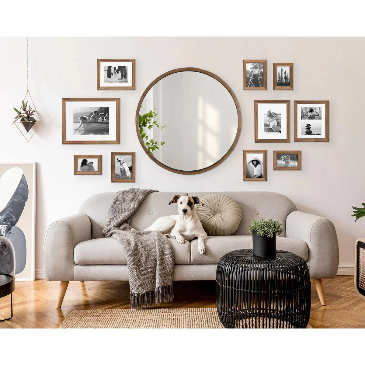 10-Piece Wood Gallery Wall Picture Frame Set. Decorative Photo Display Frames for Living Room. Bedroom and Home Decor