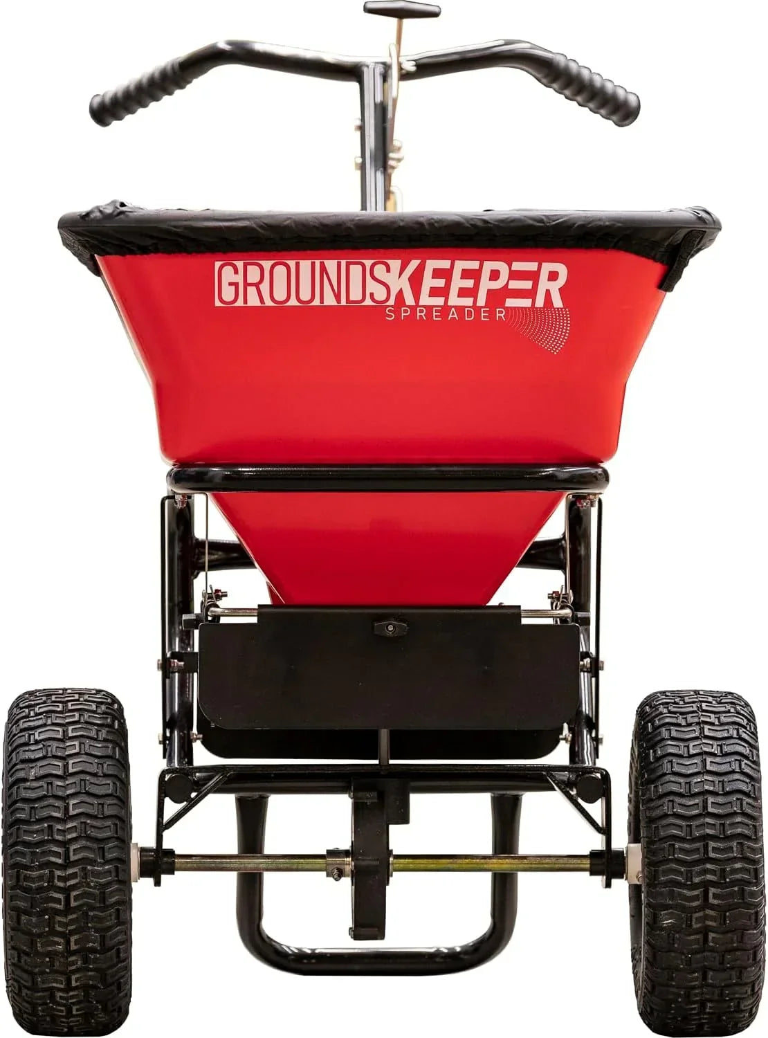 100-Lb. Walk-Behind Push Spreader for Grass Seed. Salt. De-Icer and Fertilizer