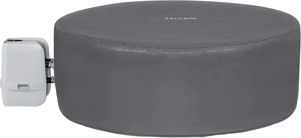 71 x 26-Inch Inflatable Hot Tub Spa for 2-4 Persons. Portable. with 2 Covers. Black