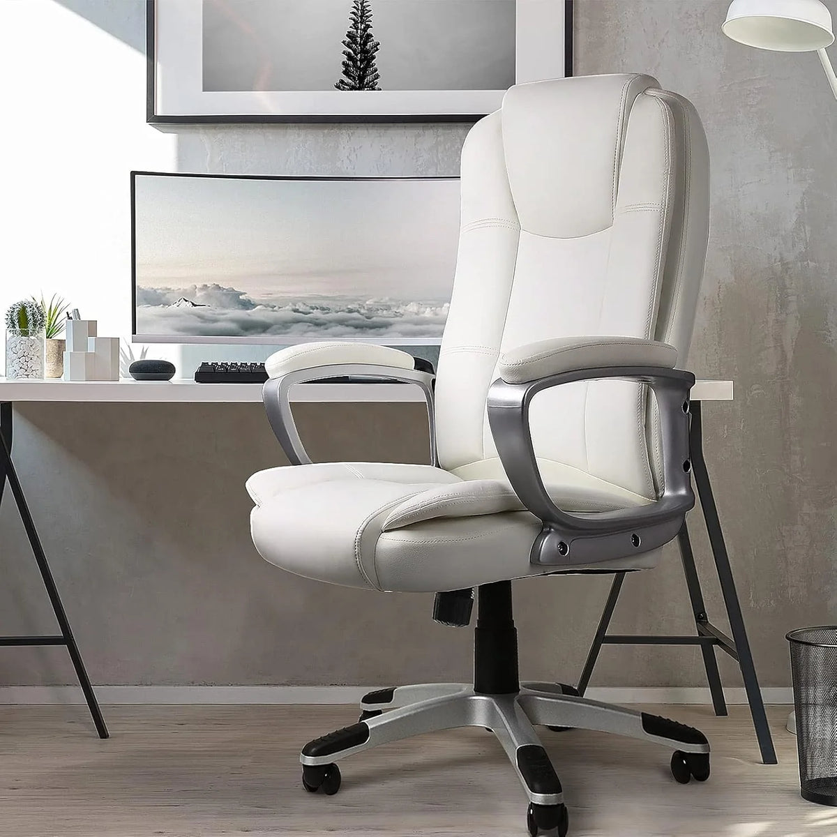 400 LBS Big and Tall Office Chair. Heavy Duty Ergonomic Computer Desk Chair for Home Office and Workspace