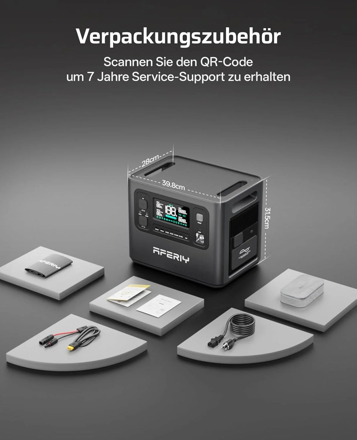 AFERIY 2800W Tragbare Powerstation. 2048Wh LiFePO4 In 1.5h Schnellladbar. 13 Ausgänge. Reine Sinuswelle 230V. USV. Erweiterbar Auf 4096Wh. Solar