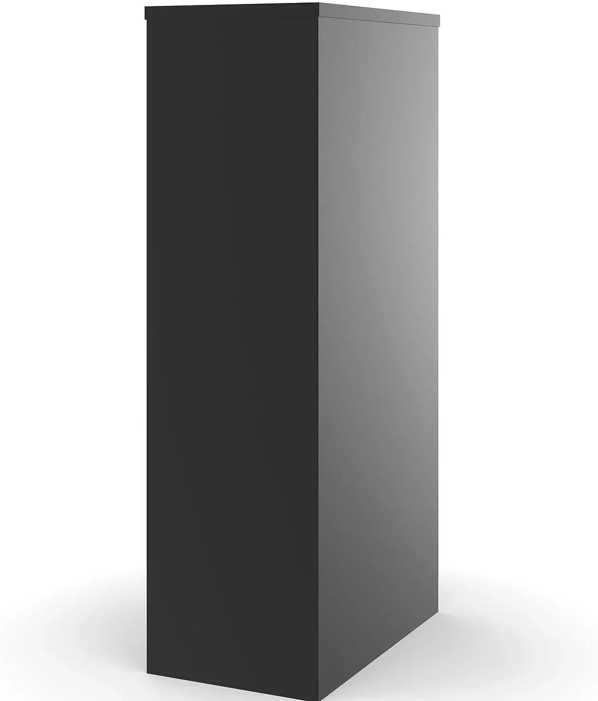 4-Drawer Lockable File Cabinet. Black. 25-Inch D x 15-Inch W