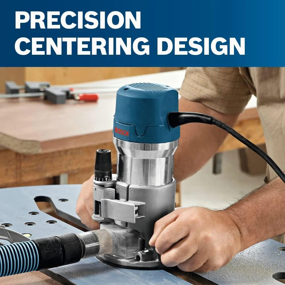 12-Amp 2.25 HP Variable-Speed Router Combo Kit with Plunge Router and Fixed Base