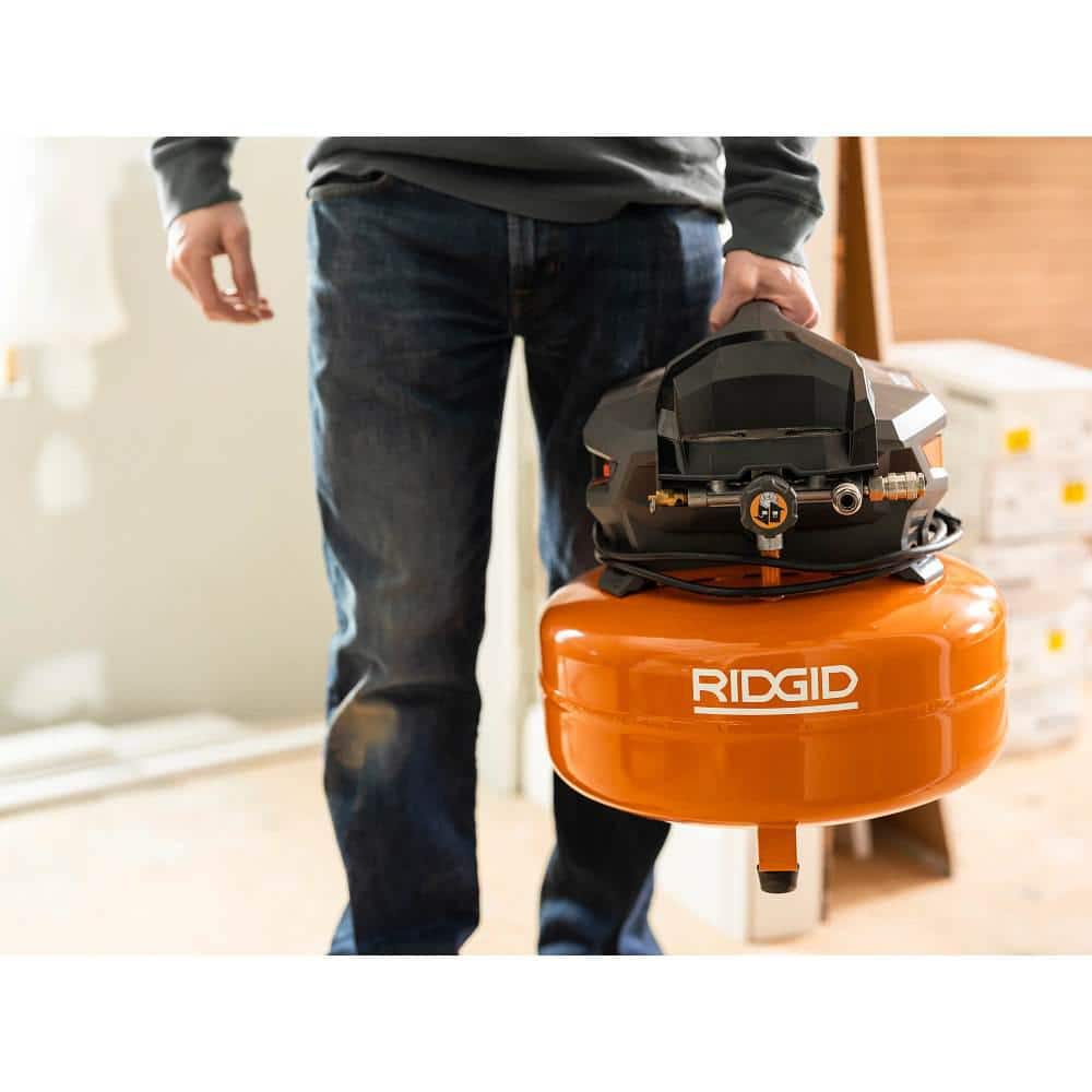 6-Gallon Portable Electric Pancake Air Compressor with 18GA Brad Nailer. 16GA Finish Nailer and 18GA Finish Stapler