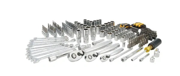 200-Piece Mechanics Tool Set. 1/4. 3/8 and 1/2-Inch Drive. Polished Chrome