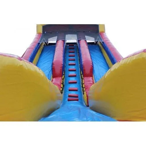 20-Ft. Dual-Lane Inflatable Water Slide with Pool. Wet/Dry Design