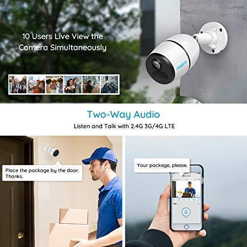 3G/4G LTE Outdoor Solar-Powered Celluar Security Camera. Wirefree Rechargeable Battery Camera System