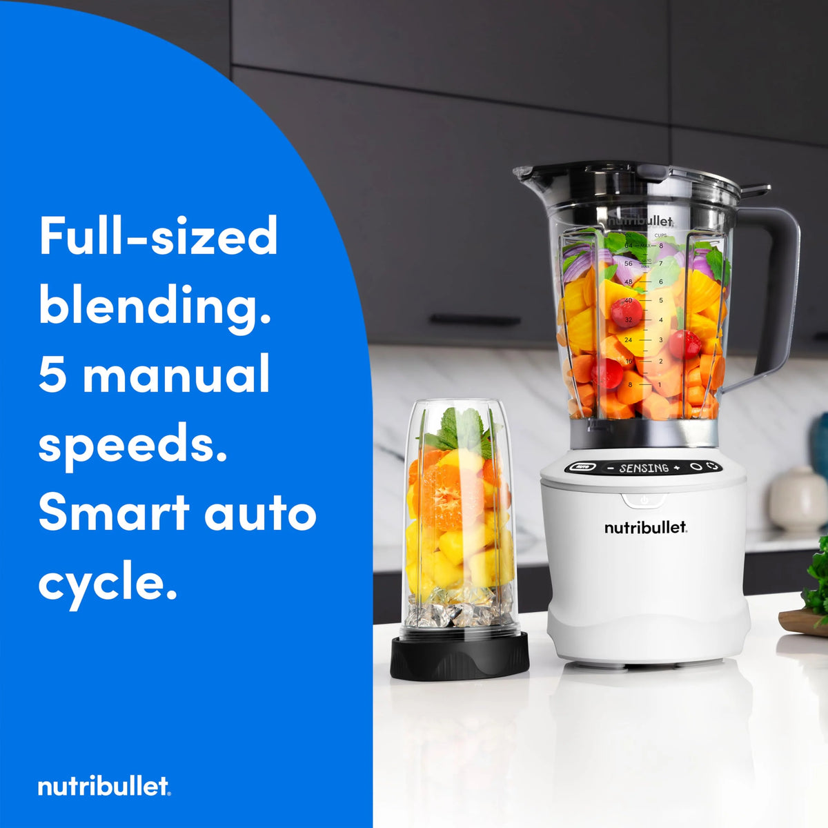 1400-Watt Blender Combo. Multi-Function Countertop Blender with Multiple Speed Settings. Gunmetal