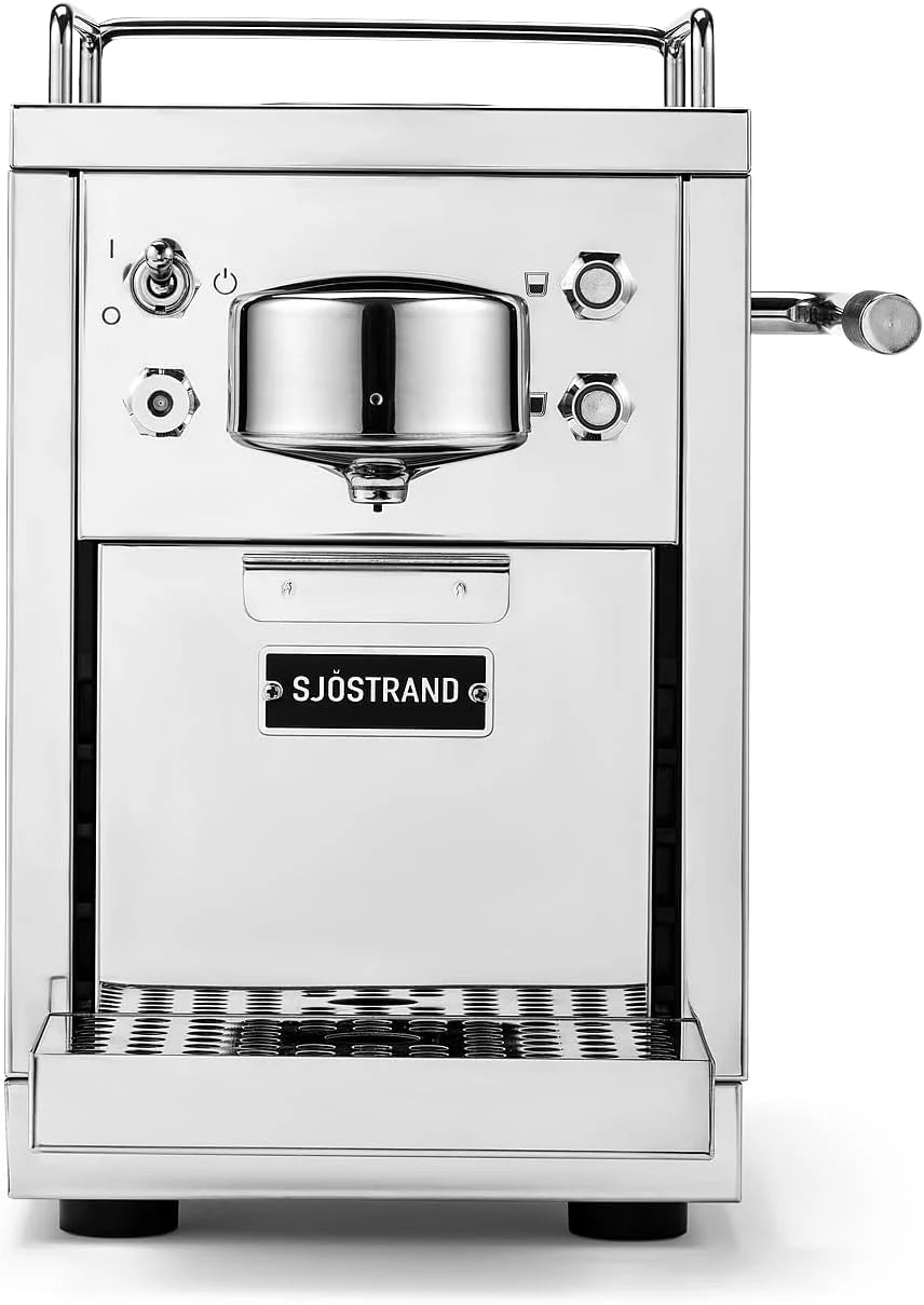 Die Original 2 Kaffeemaschine. Nespresso kompatible Kapselmaschine. Espressomaschine aus Edelstahl. skandinavisches Design. langlebige. reparierbare