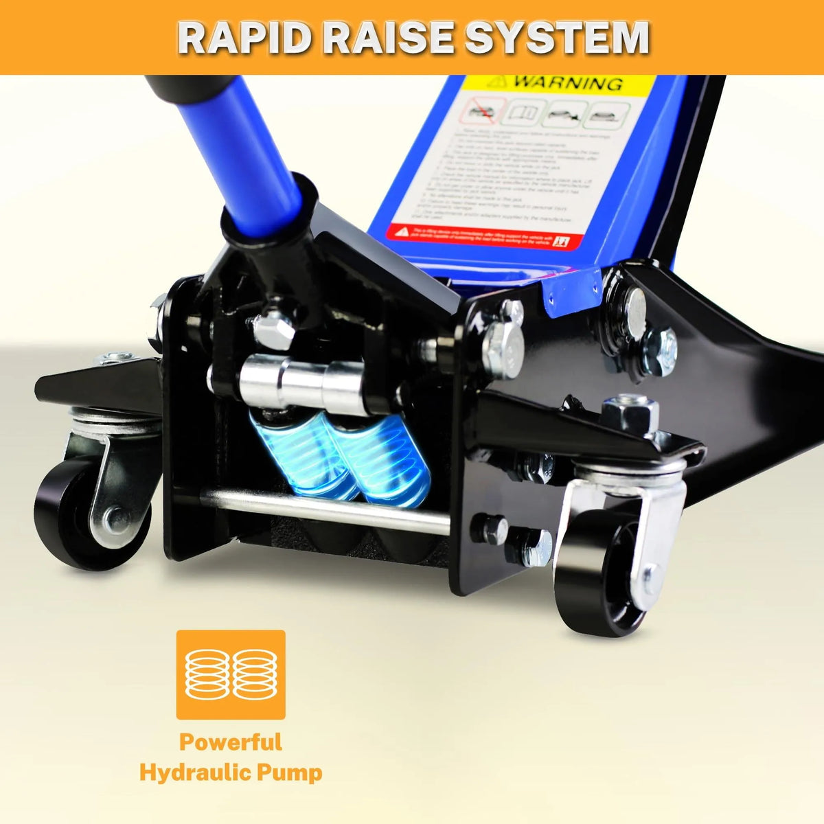 4-Ton Floor Jack. Low Profile Car Jack. Heavy-Duty Trolley Jack Car Lift with Dual Pump Pistons. Lifting Range 4-21. 8000LBS