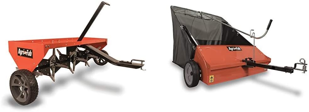 48 Tow Behind Lawn Plug Aerator with Universal Hitch; Designed to Pull Behind Lawn & Garden Tractors